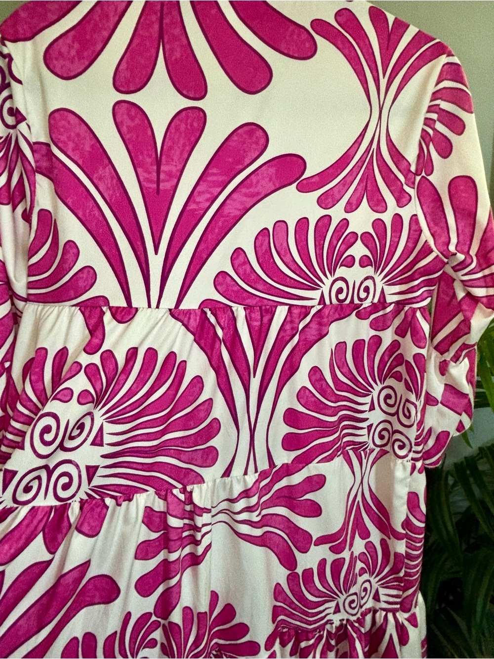 SundayUp Magenta & White Print Dress - Picture 8 of 16